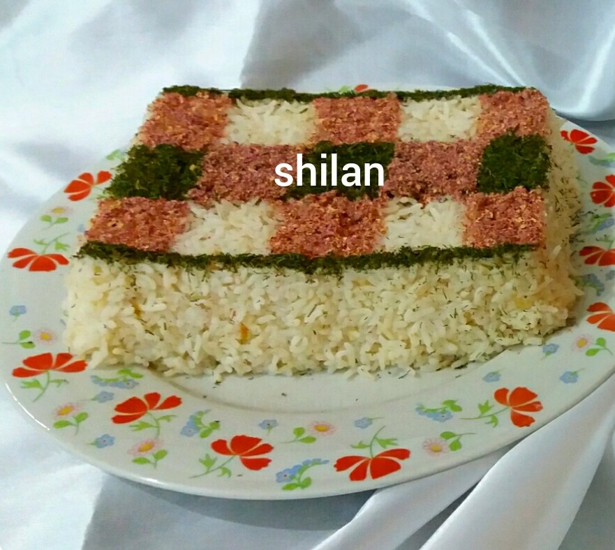 عکس تزئین برنج