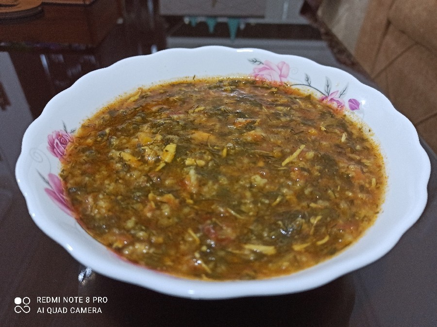 عکس سوپ برنج و سبزیجات
