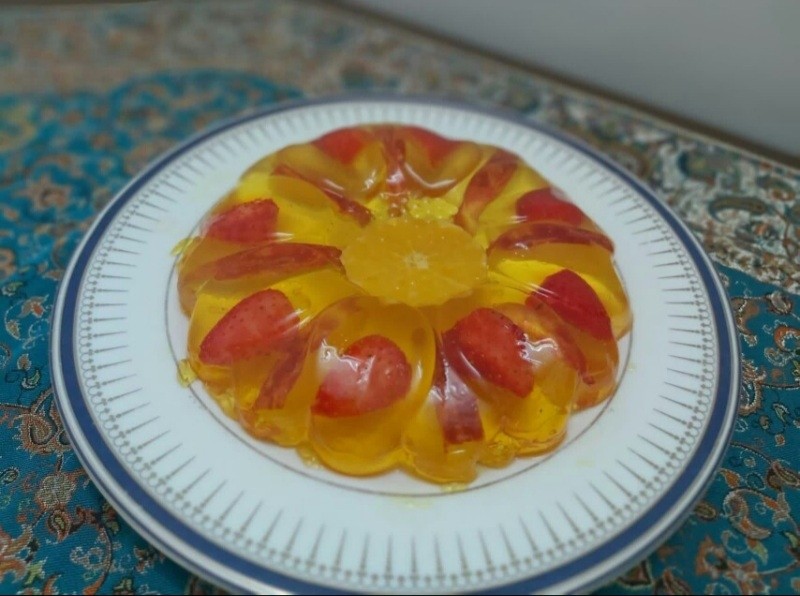 عکس ژله ی میوه
