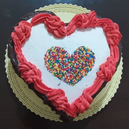 عکس کیک قلب