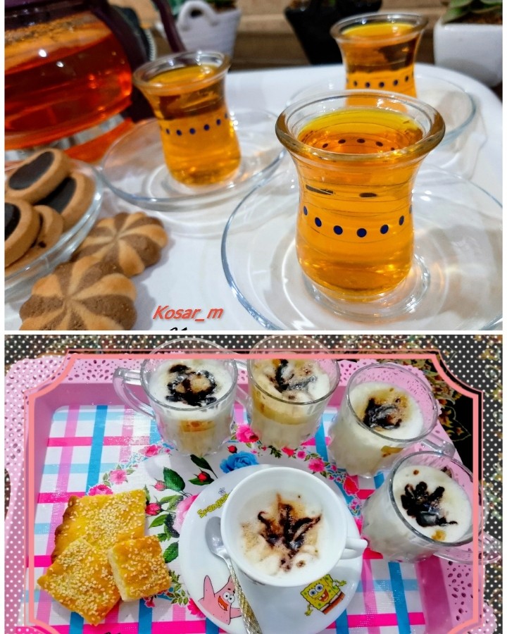 دمنوش زعفران و شیرقهوه