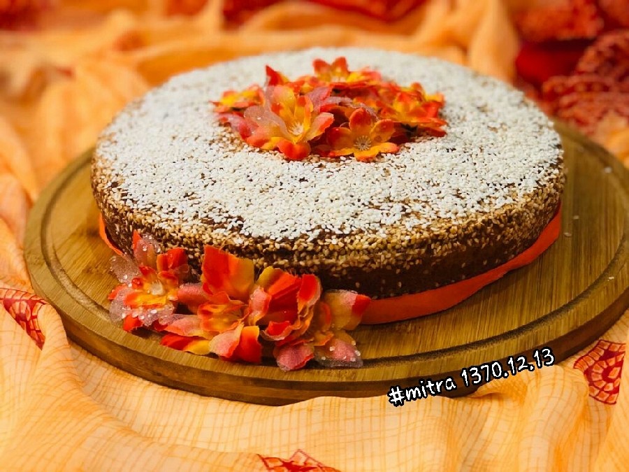 عکس کیک کنجدی