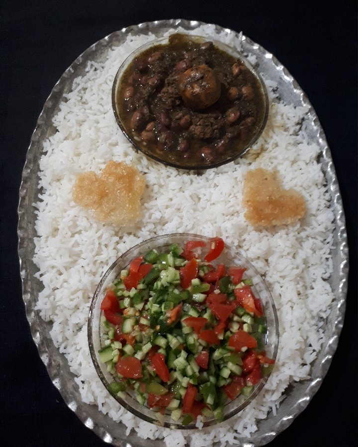 عکس قرمه سبزی با چاشنی عشق