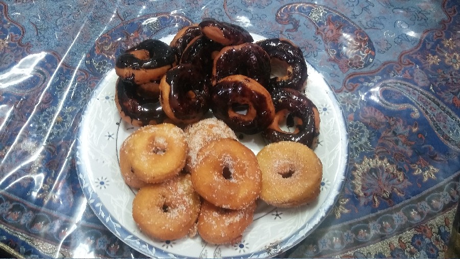 عکس دونات بدون خمیر مایه