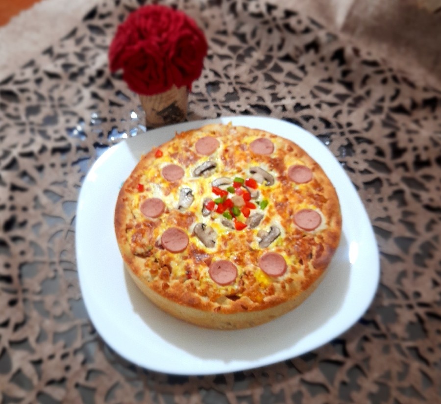 عکس کیک پیتزا