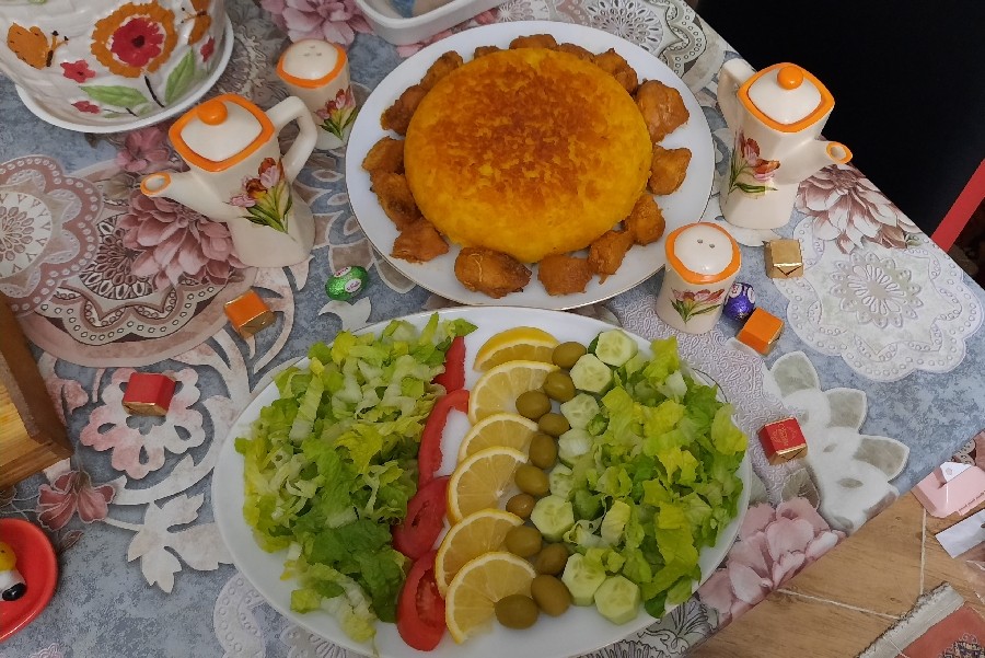 عکس ته چین با مرغ?