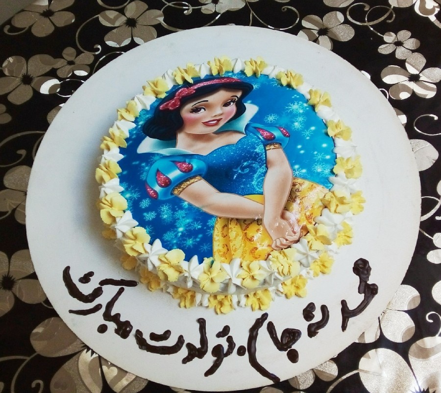 عکس کیک تولد دختر گلم(خودم پز)?