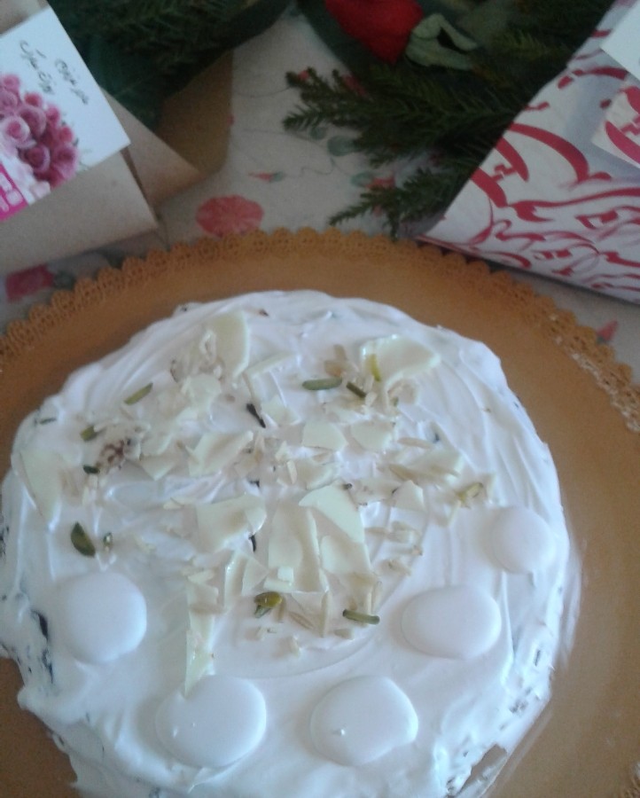 کیک خامه ی برای مادر عزیزم