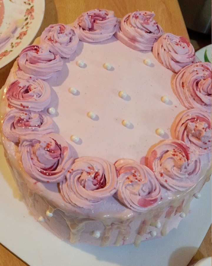 کیک گوگولی صورتی دیزاین دخترونه?