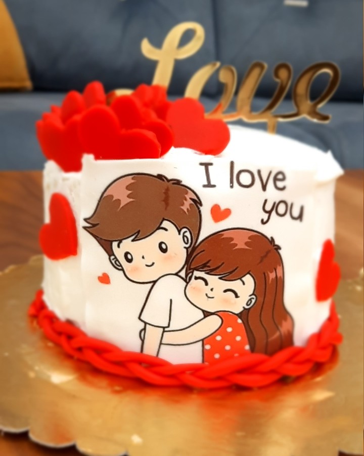 کیک خامه ای  
کیک روز عشق

