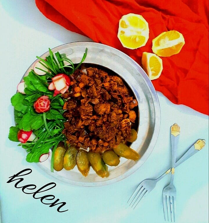 عکس خوراک جگر سوخاری