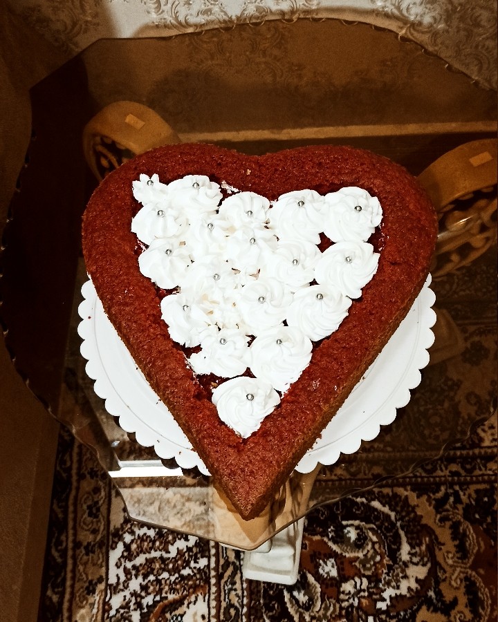 عکس کیک قلبی 