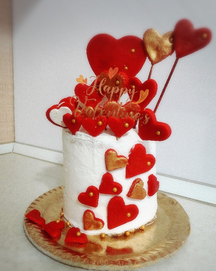 کیک من برای روز عشق