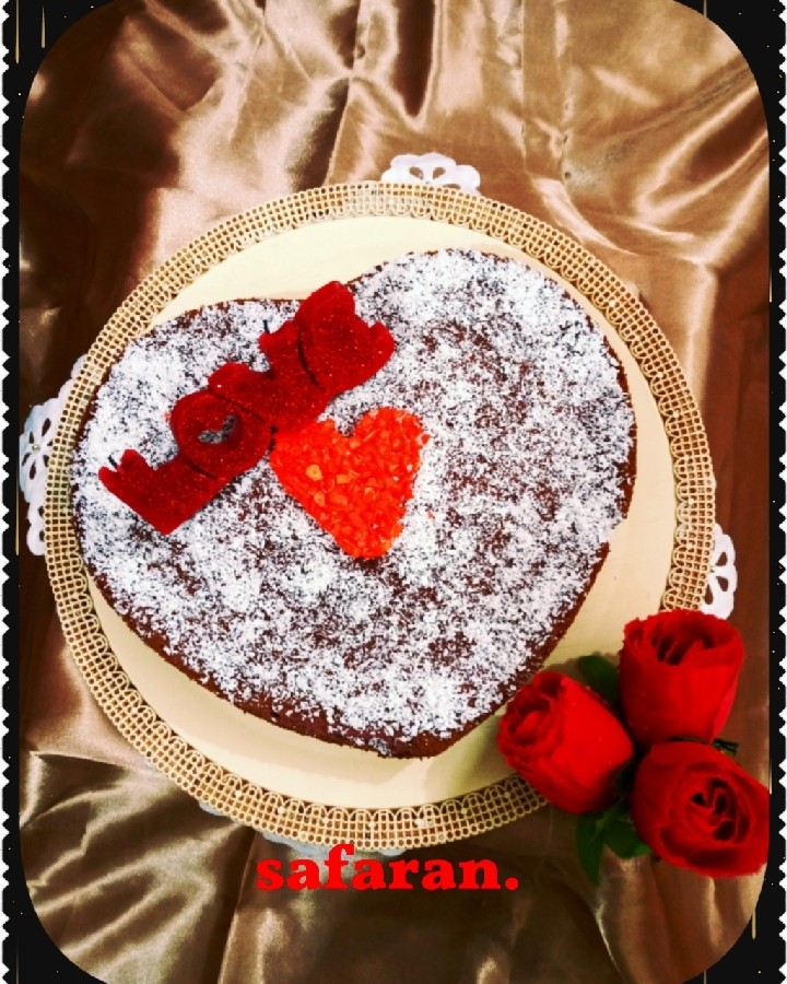 عکس #کیک شکلاتی مخصوص#ولنتاین مبارک