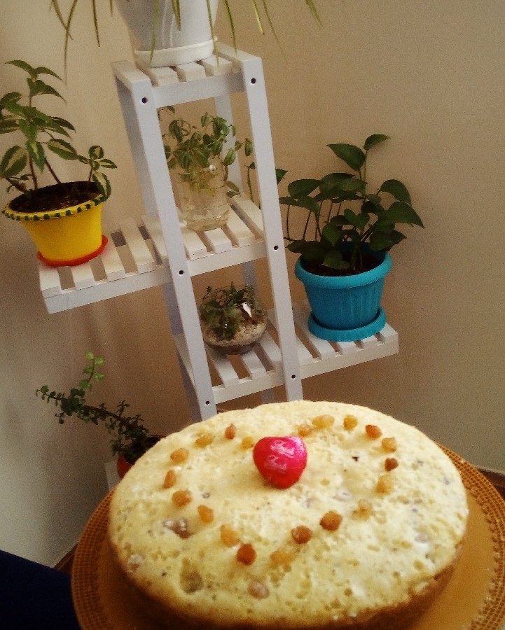 کیک کشمشی به مناسبت ولنتاین