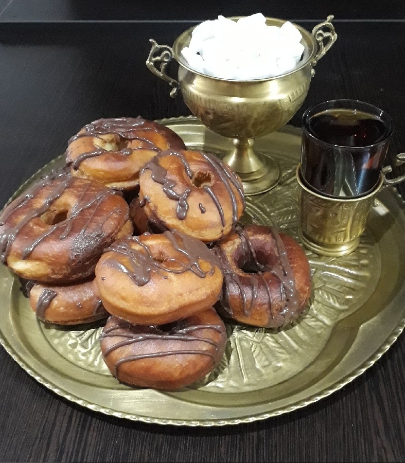 عکس دونات خوش مزه جاتون سبز