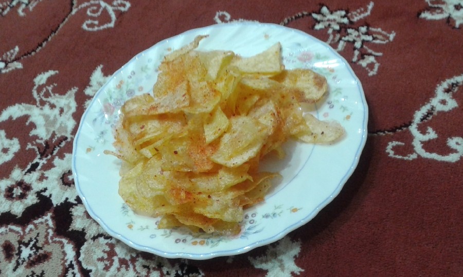 چیپس خوشمزه و ترد خانگی