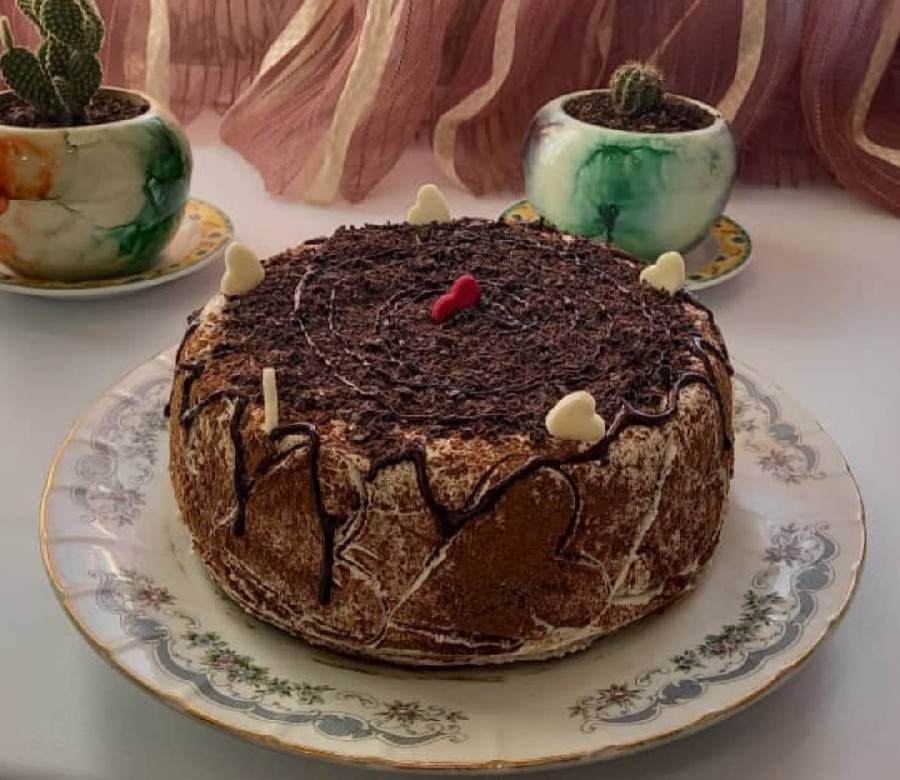 عکس ♡کیک شیفون شکلاتی♡