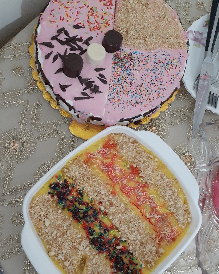 عکس کیک اسفنجی،کیک یخچالی،ژله