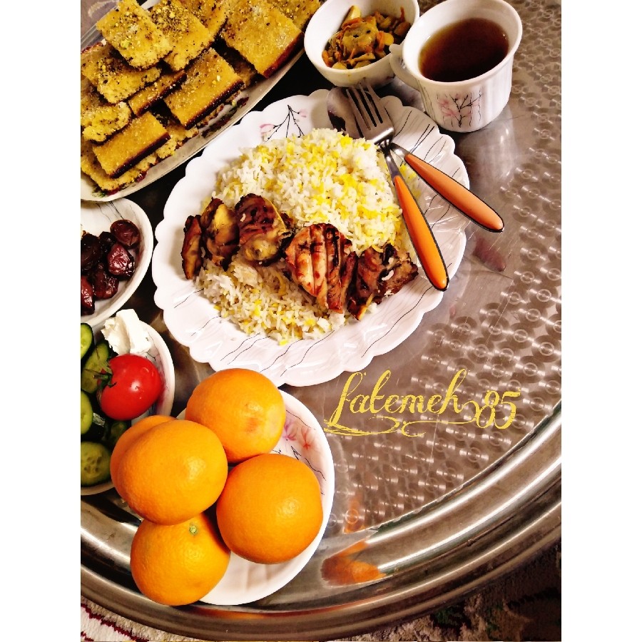 عکس چالش افطاری ماه رجب