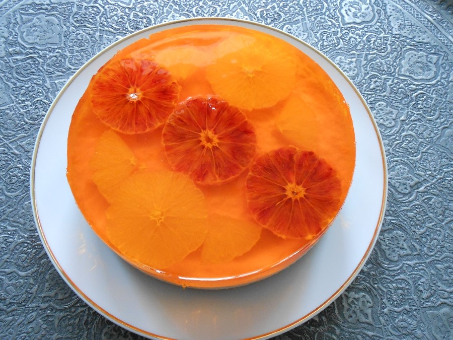 عکس چیز کیک پرتقالی 