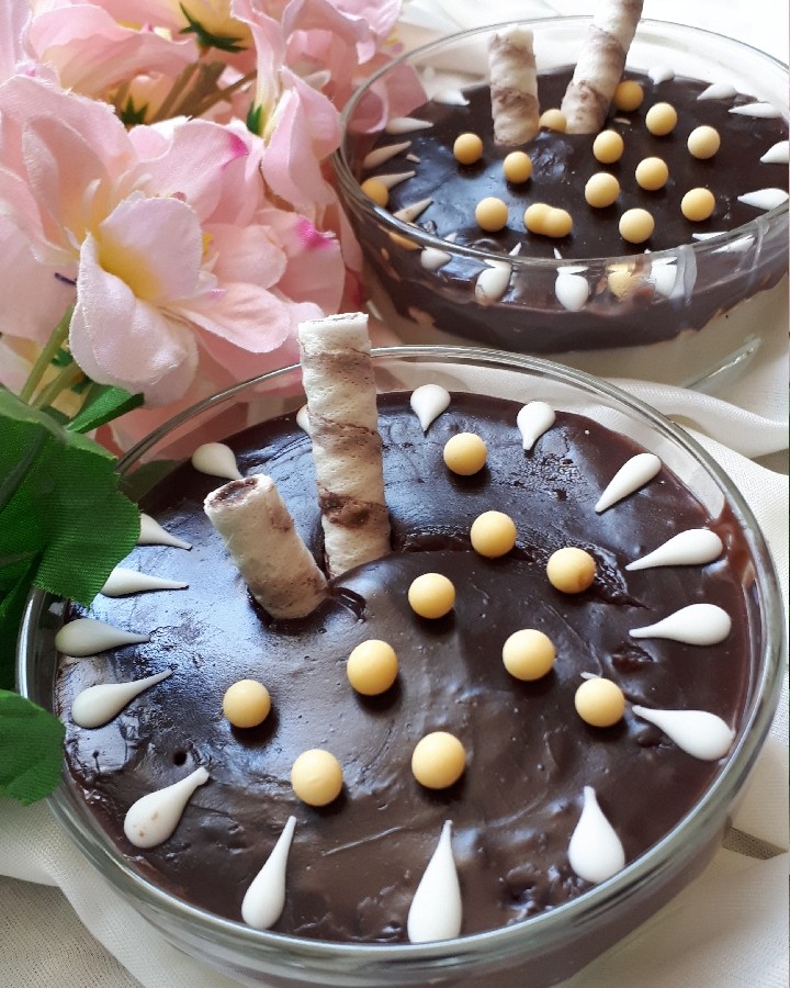 عکس محلبی دو رنگ و خوشمزه