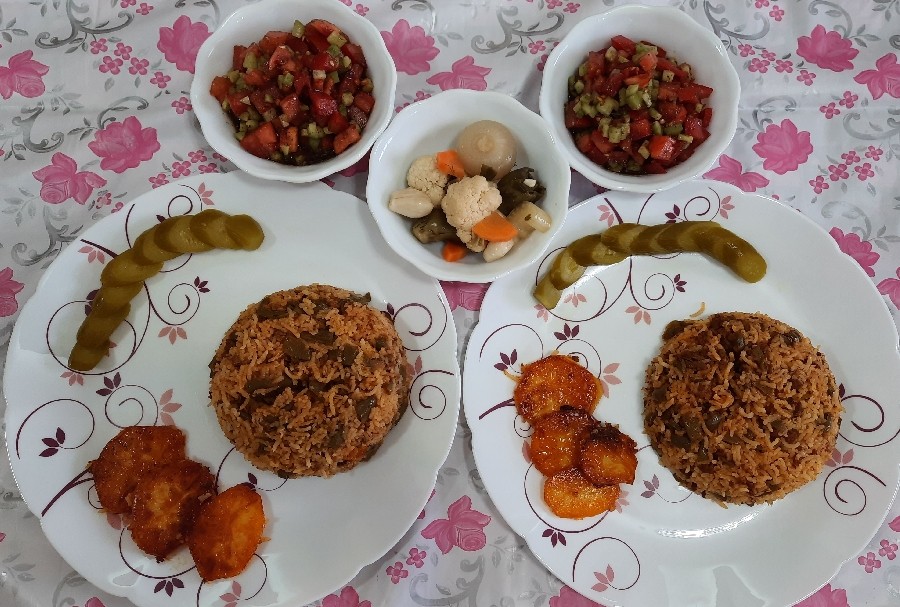 عکس لوبیا پلو خوشمزه