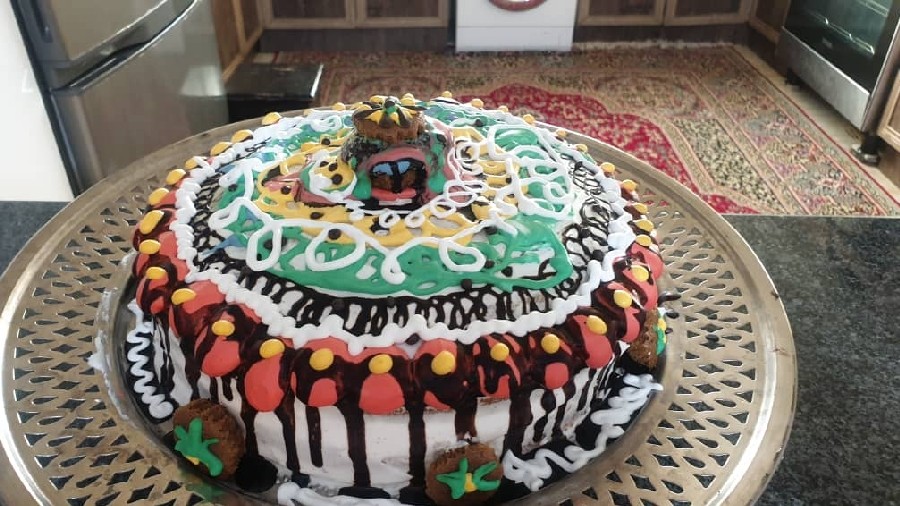 عکس کیک خانگی ولادت امیرالمومنین علی (ع)