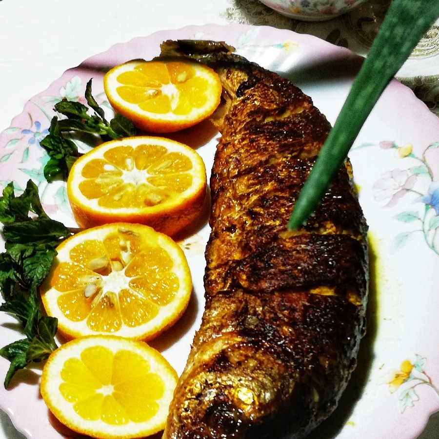 عکس ماهی سرخ شده