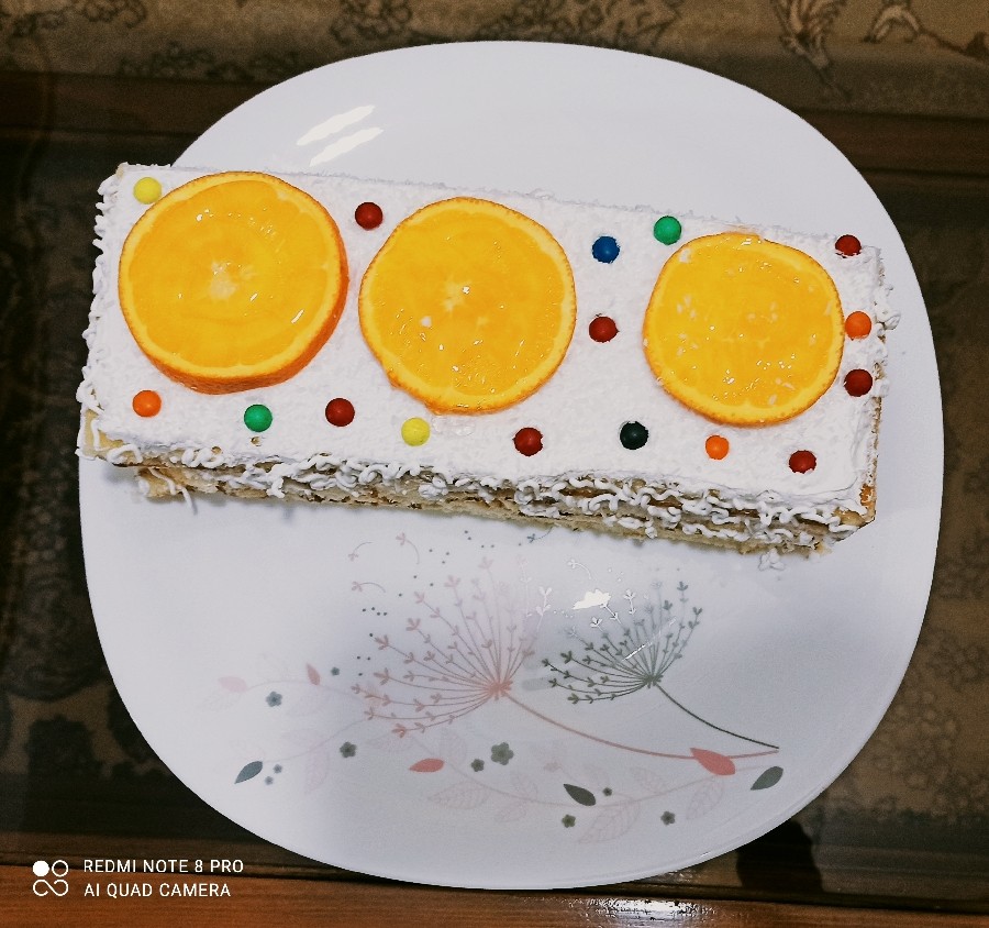 کیک خامه ایی پرتقالی
