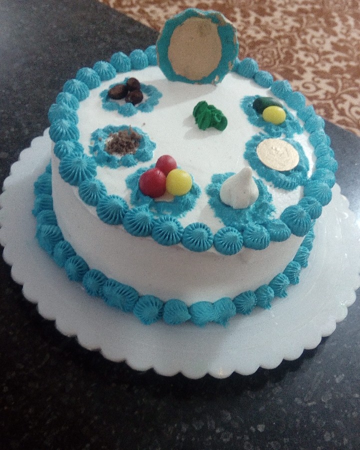 این کیک برای عید پدر ومادرم وخانواده برادرم