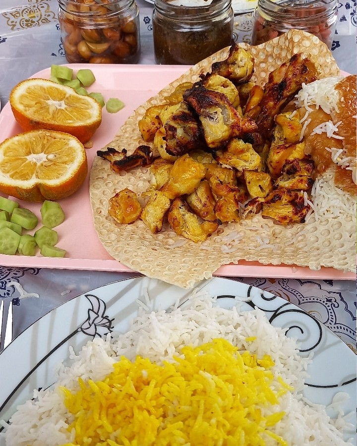 جوجه کباب زعفرونی