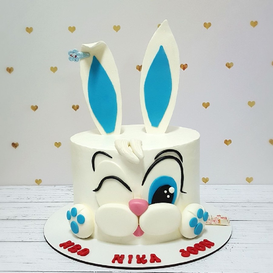 عکس کیک خرگوش خانم 
برای نیکا عزیز