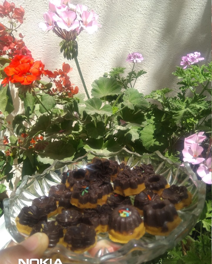 عکس برشتوک نخودچی شکلاتی عیدانه #