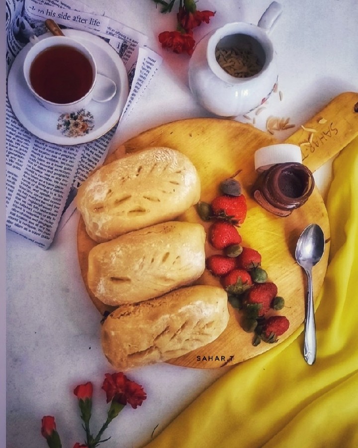 عکس نان کلوچه صبحانه فرانسوی