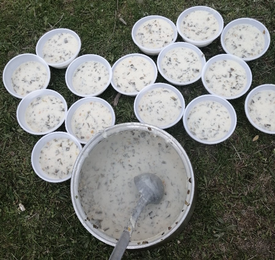 عکس آش دوغ سیزده بدر