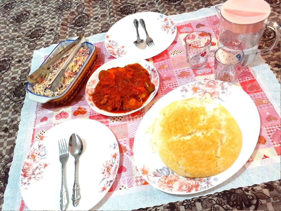 عکس ❤ برنج و مرغ❤