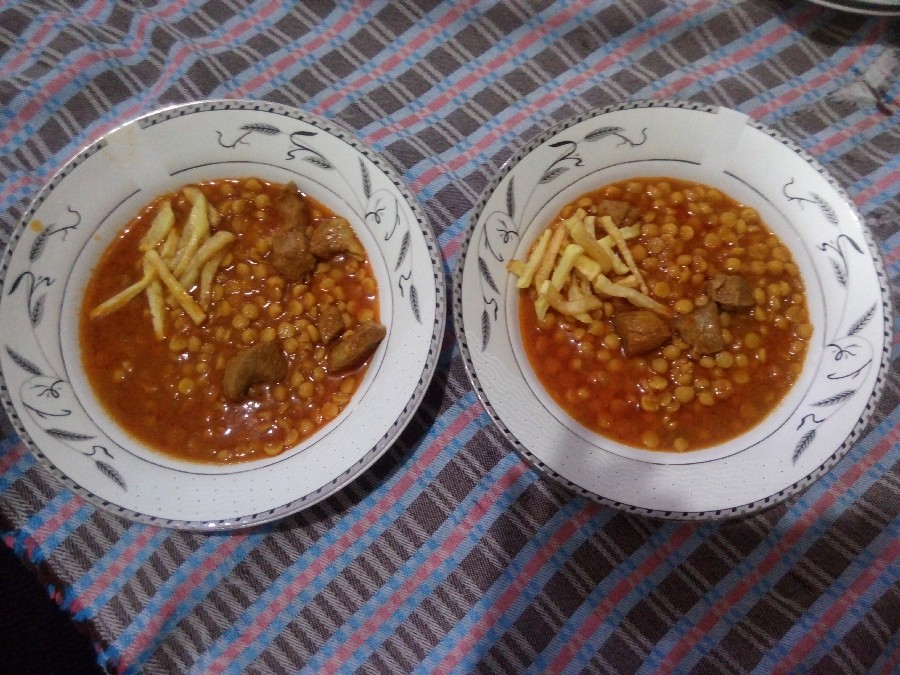 عکس برنج وقیمه و سالاد خودم پز?