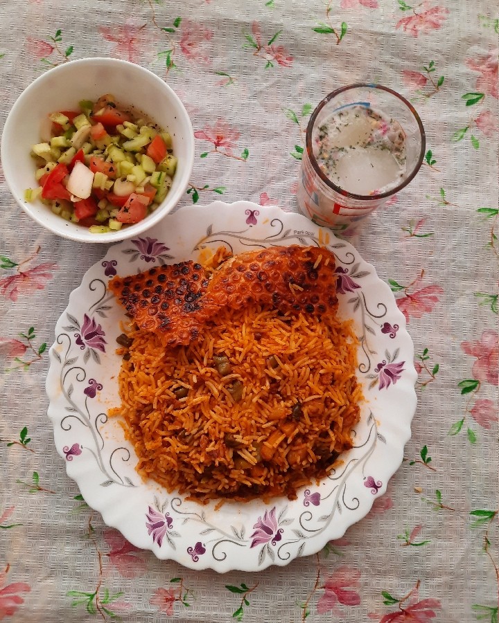 عکس لوبیا پلو