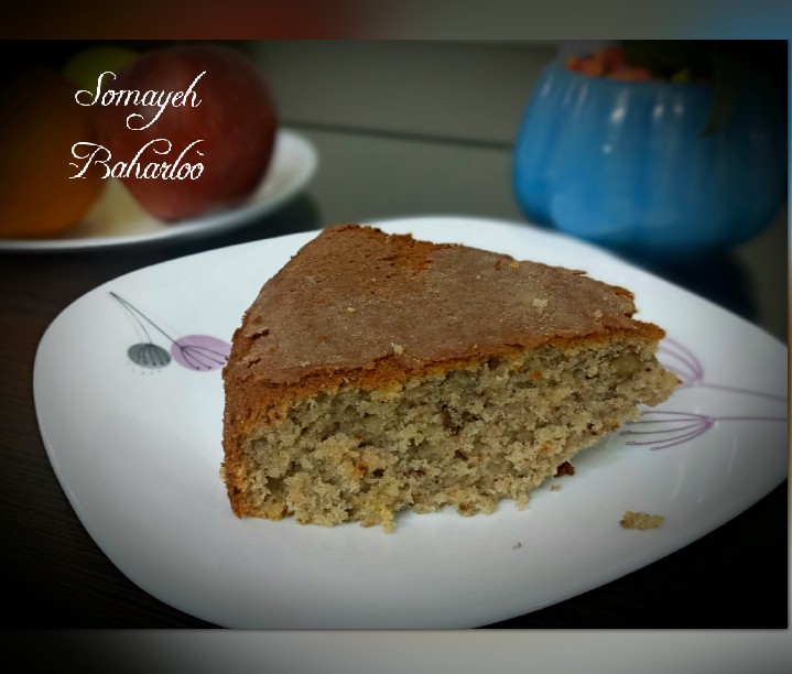 عکس کیک خرما و گردو