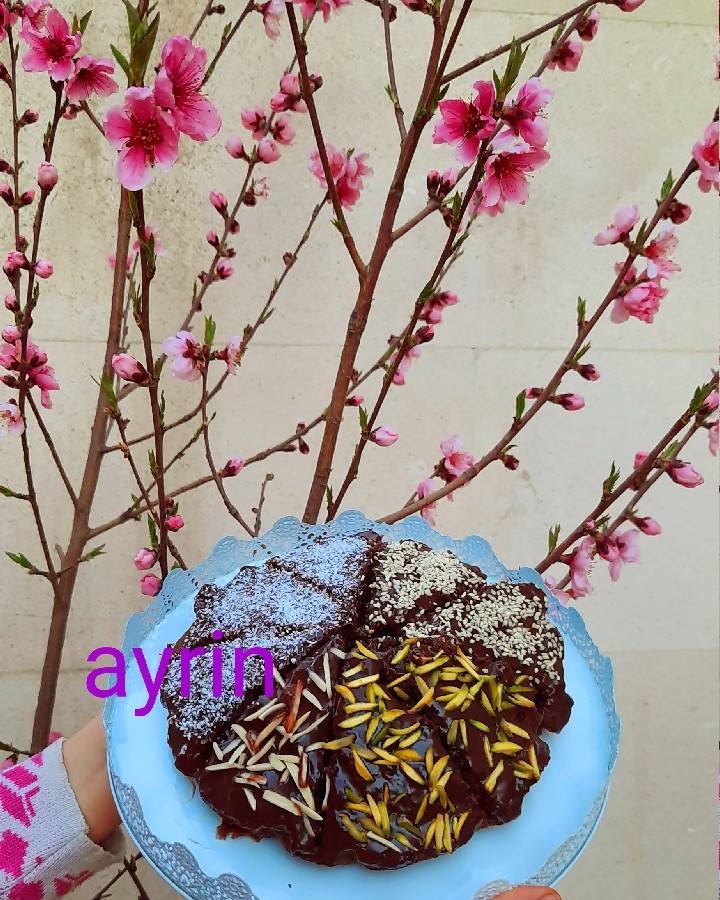 عکس کیک شکلاتی با سس شکلاتی مخصوص