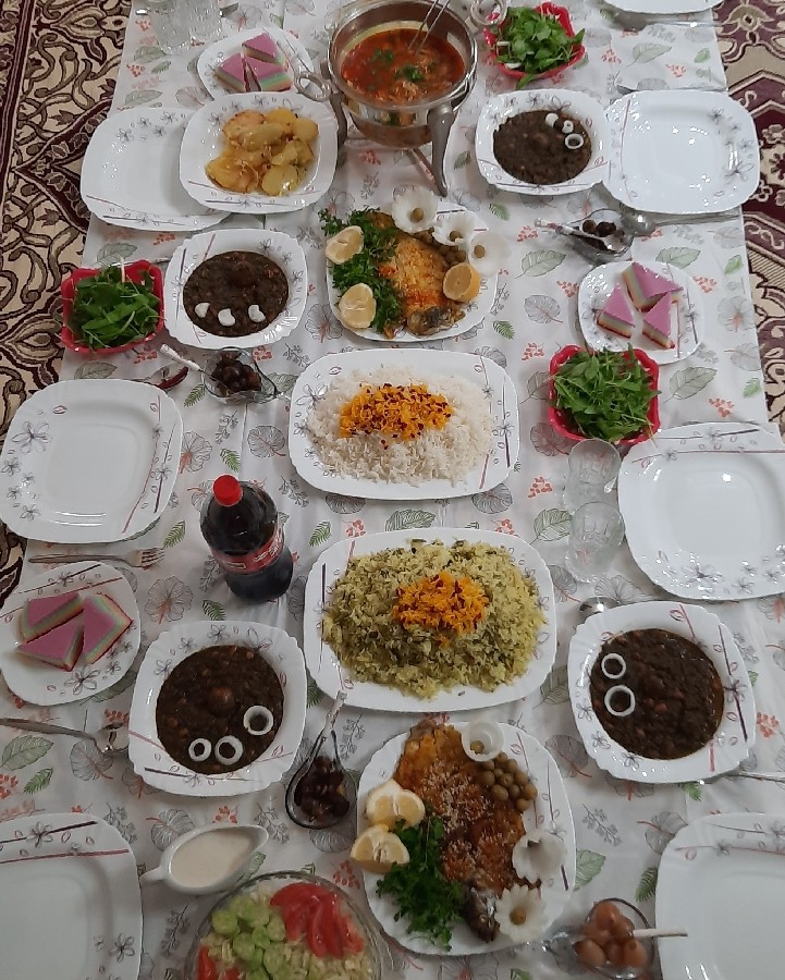 عکس ناهار مهمونی عید