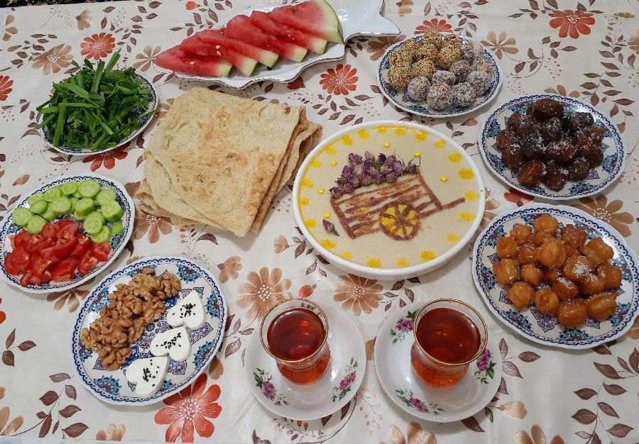 عکس سفره افطاری روز اول ماه رمضان 