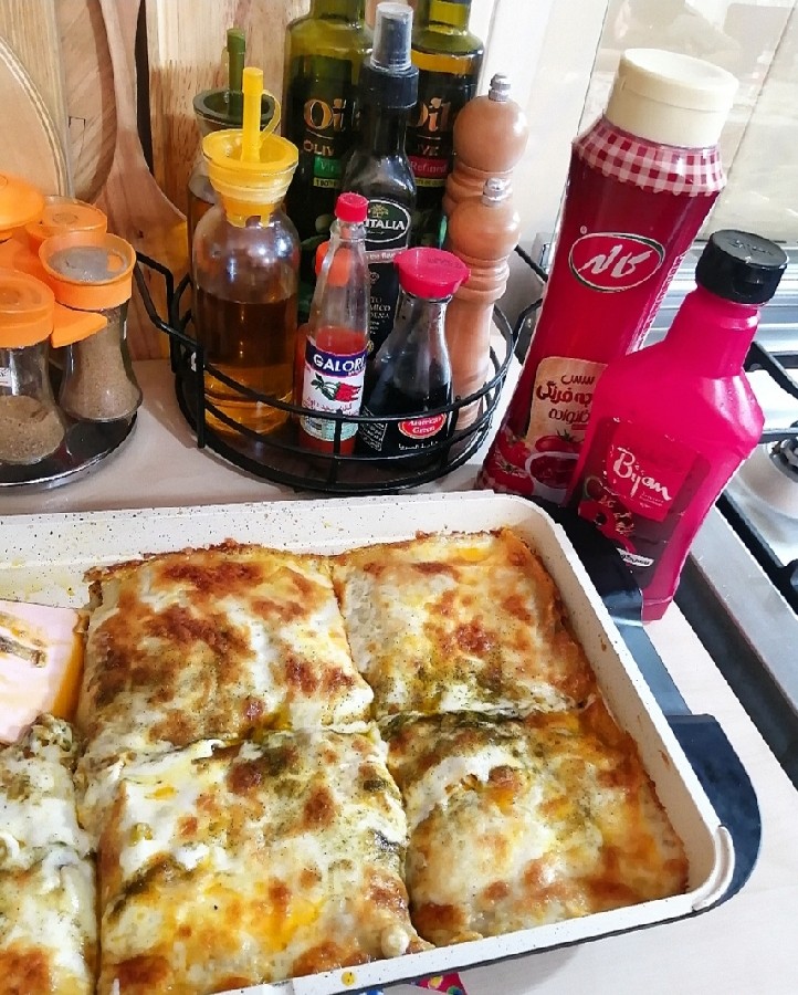 لازانیا گوشت و قارچ...