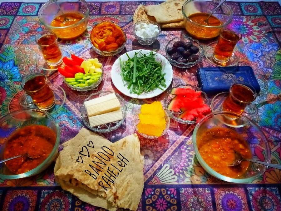 عکس سفـره افطاری