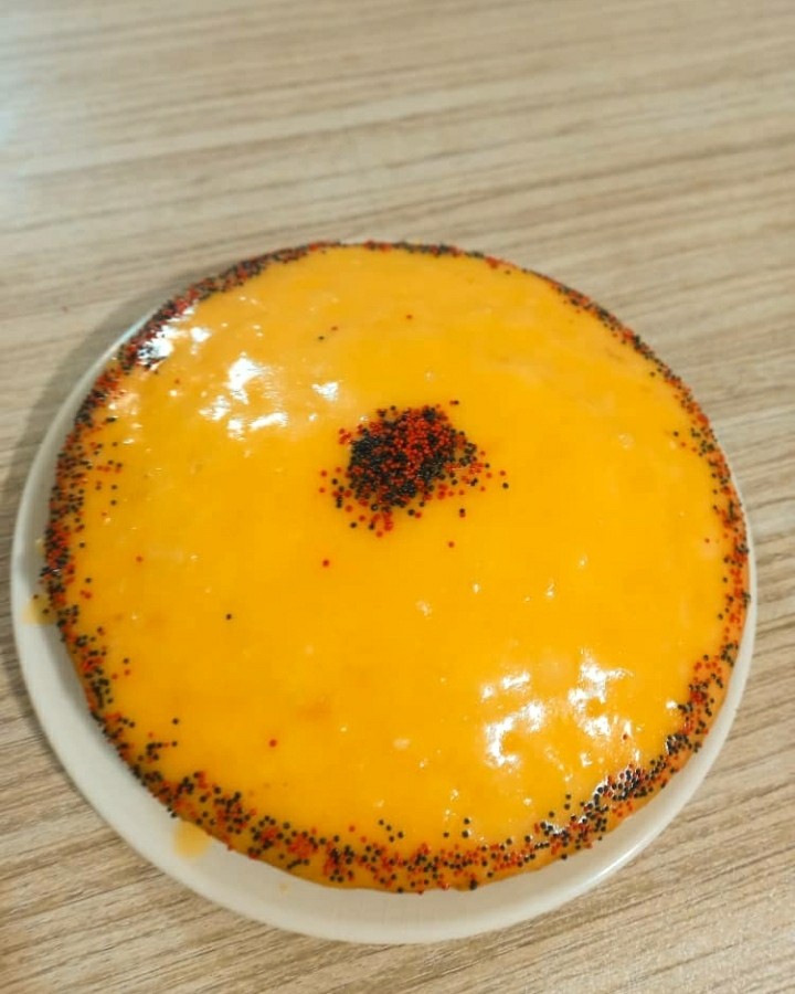 عکس کیک پرتقالی با سس پرتقال هنردست خواهری