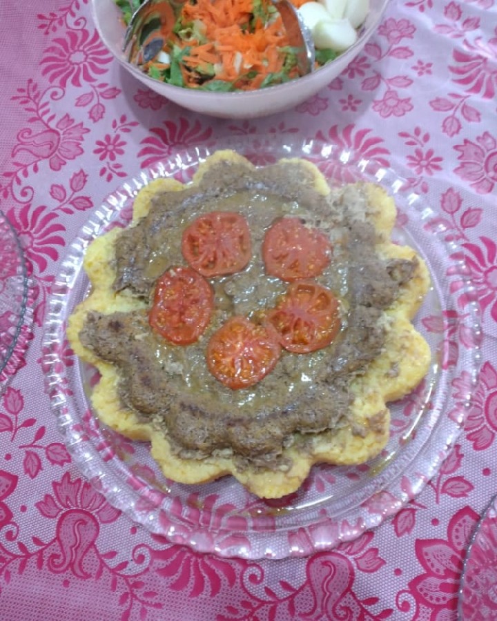 ته چین با گوشت