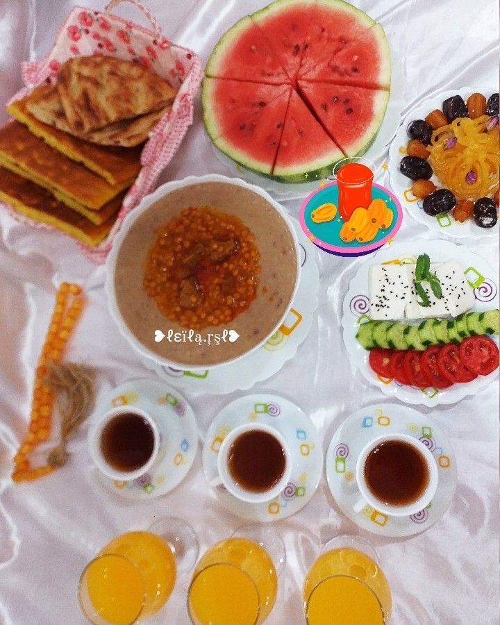 عکس افطار،شله مشهدی رمضان ۱۴۰۰