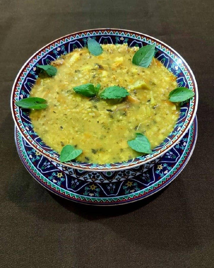 عکس سوپ جو پرک