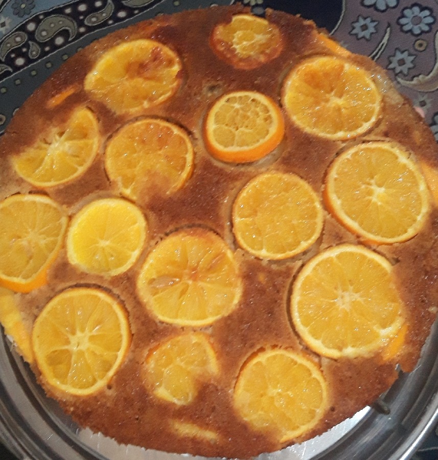 کیک وارونه پرتقالی